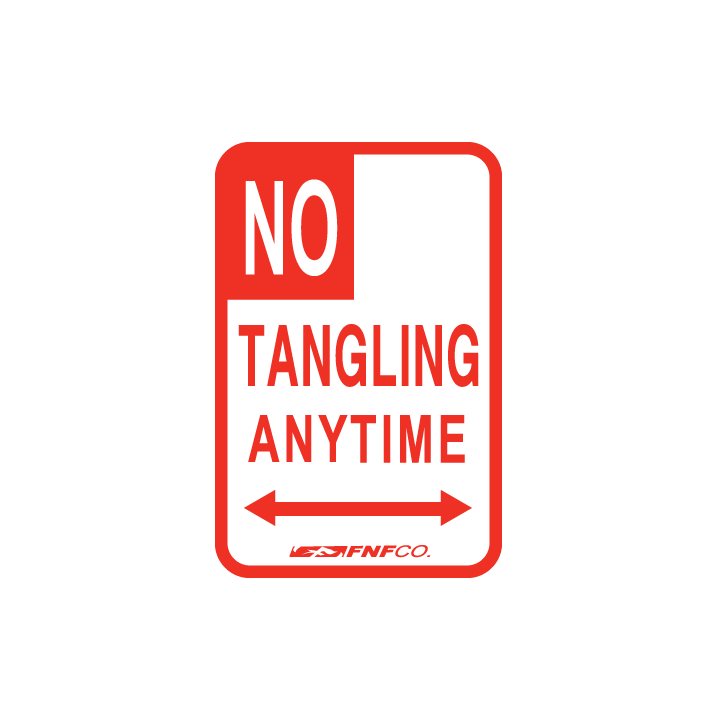 Image of NO TANGLING ANYTIME DECAL (2 EACH)