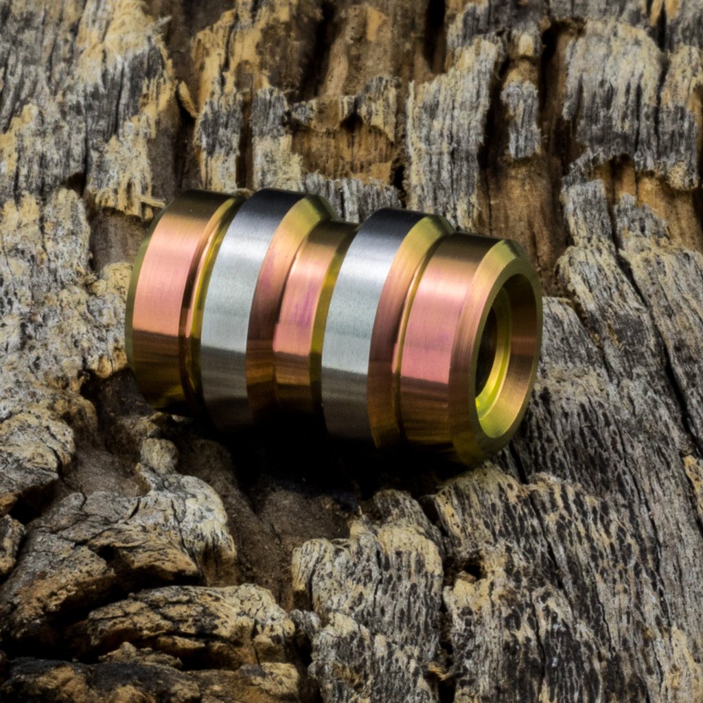 Image of Keg Rose Gold Ti Bead #1