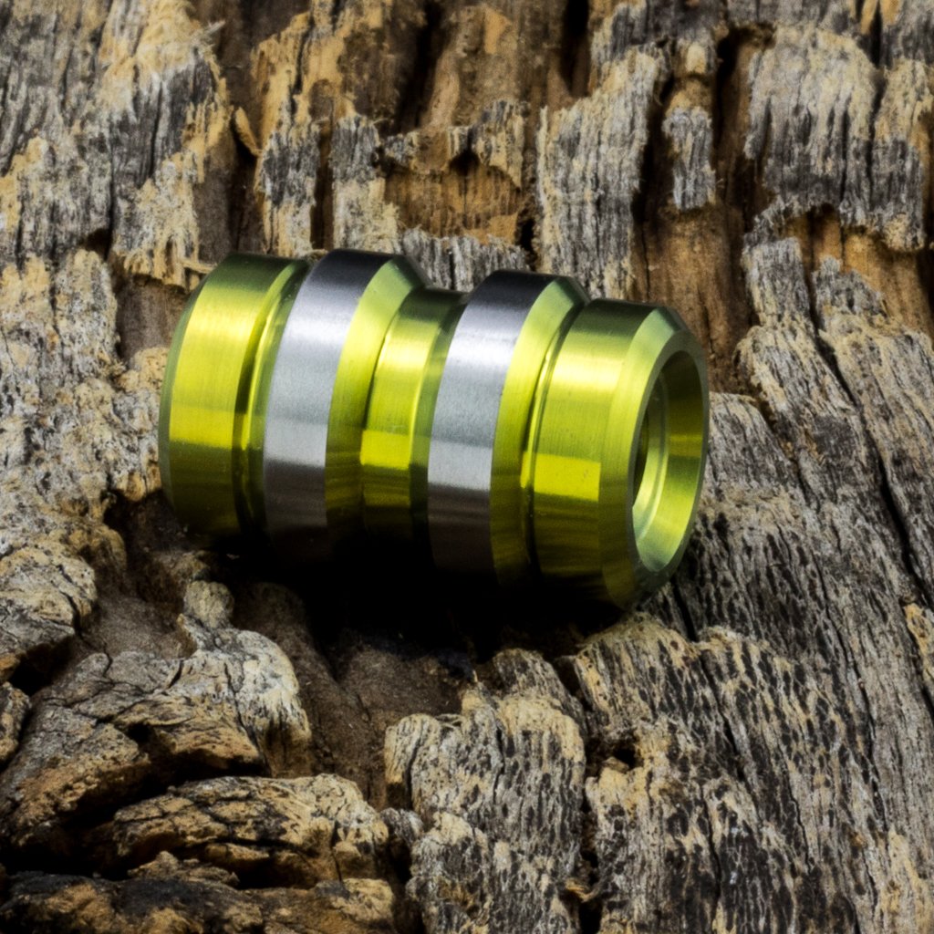 Image of Keg Yellow Ti Bead #1