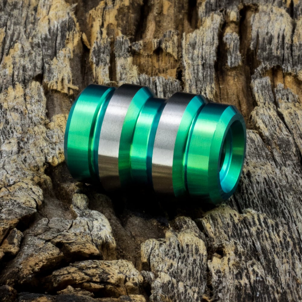 Image of Keg Green Ti Bead #1