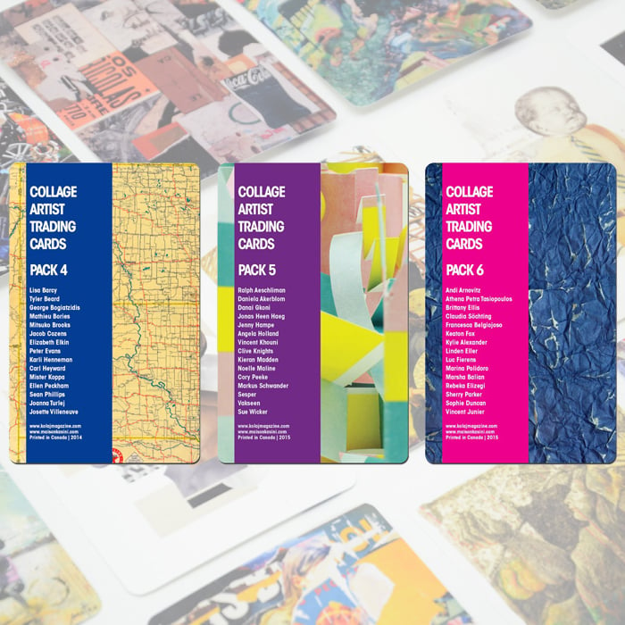 Kasini House Artshop — Collage Artist Trading Cards, Pack One