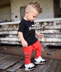 Image 2 of Red Zipper Joggers
