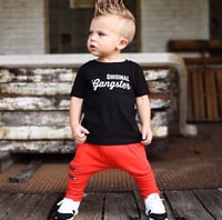 Image 4 of Red Zipper Joggers