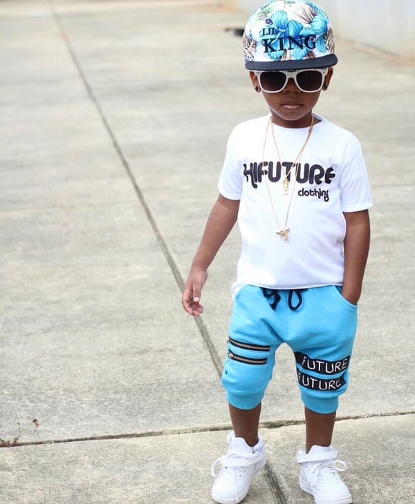Image of Blue HI Future Shorts 