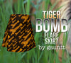 Tiger Bomb Flare Skirt