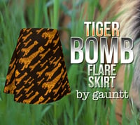 Image 1 of Tiger Bomb Flare Skirt