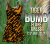 Tiger Bomb! Flare Dress