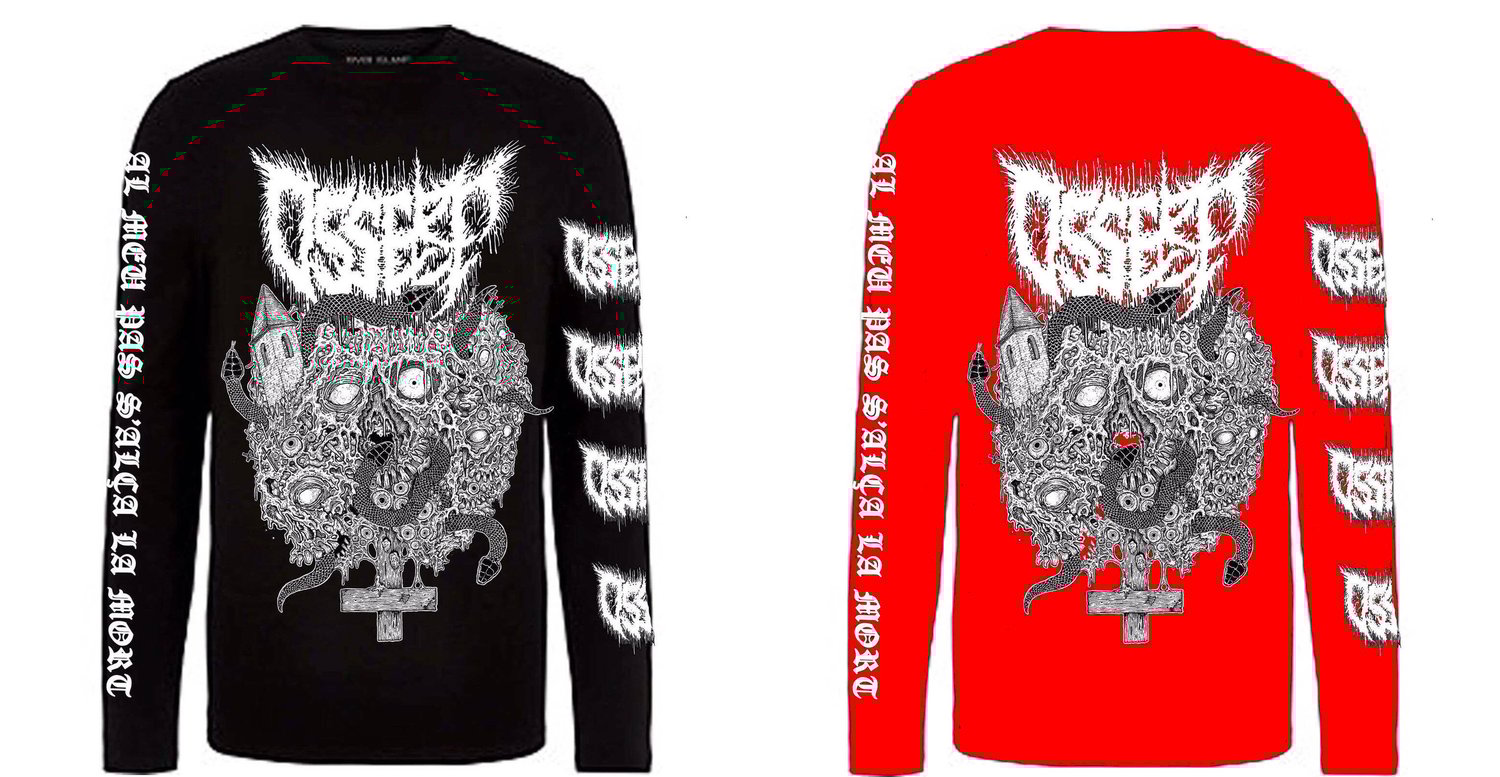 Image of Al meu pas s'alça la mort Longsleeve Black / Red