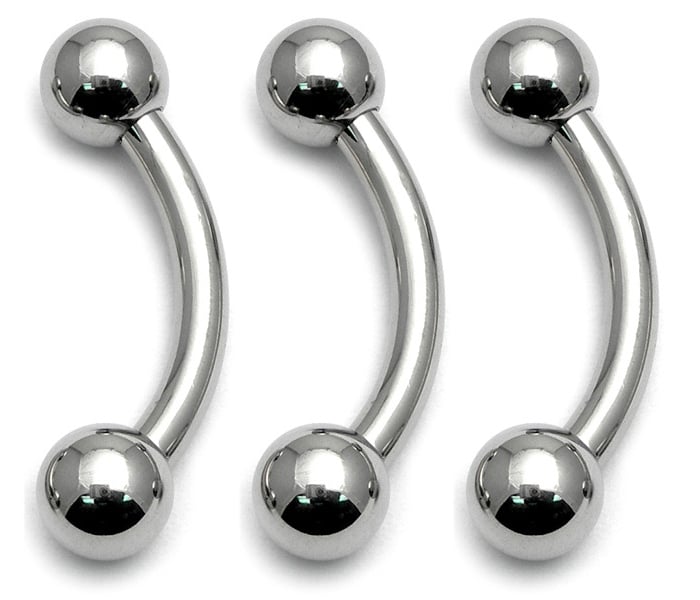 Micro clearance barbell piercing