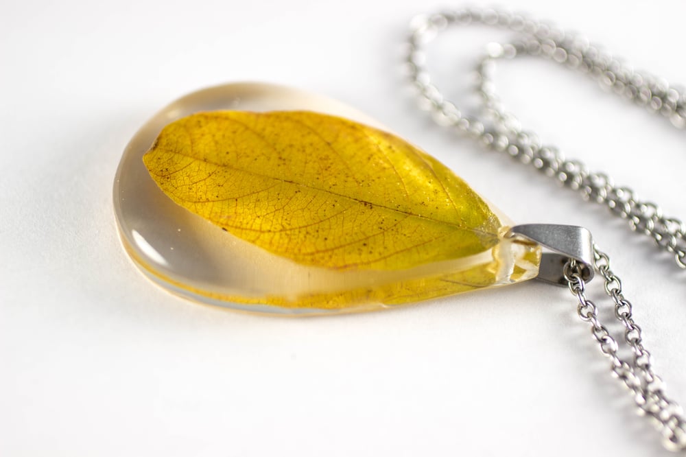 Image of Autumn Leaf Pendant - Smallish #6