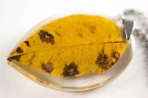 Image of Autumn Leaf Pendant - Medium #1