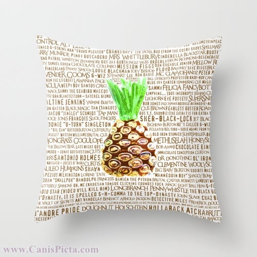 Pineapple hotsell pillow cover