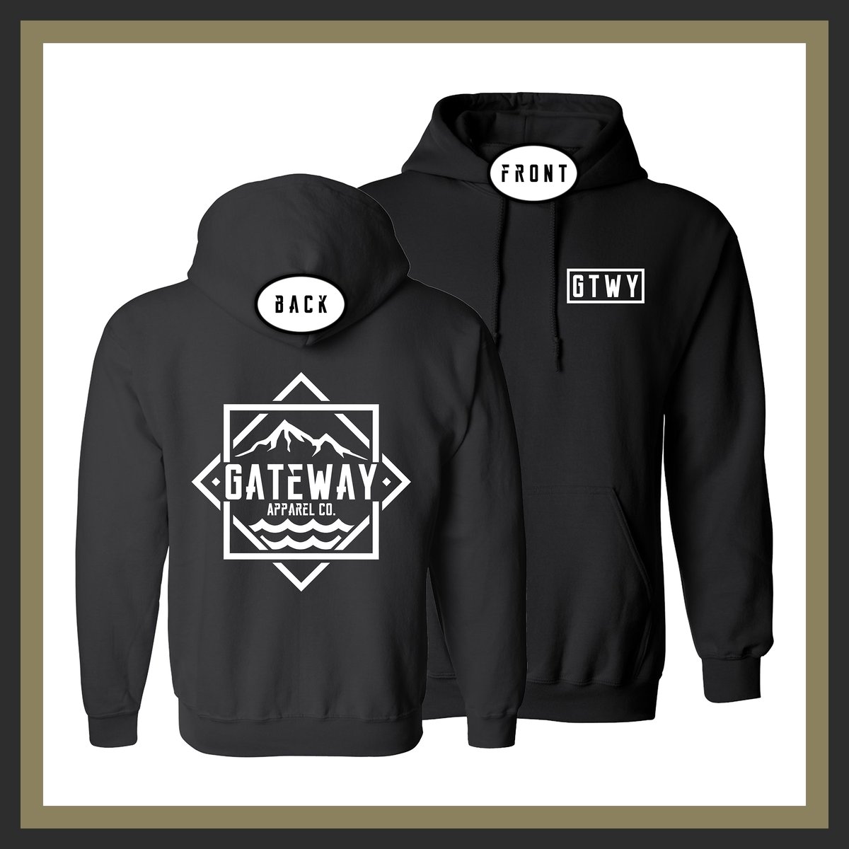 Image of Sea to Sky Jet Black Hoodie