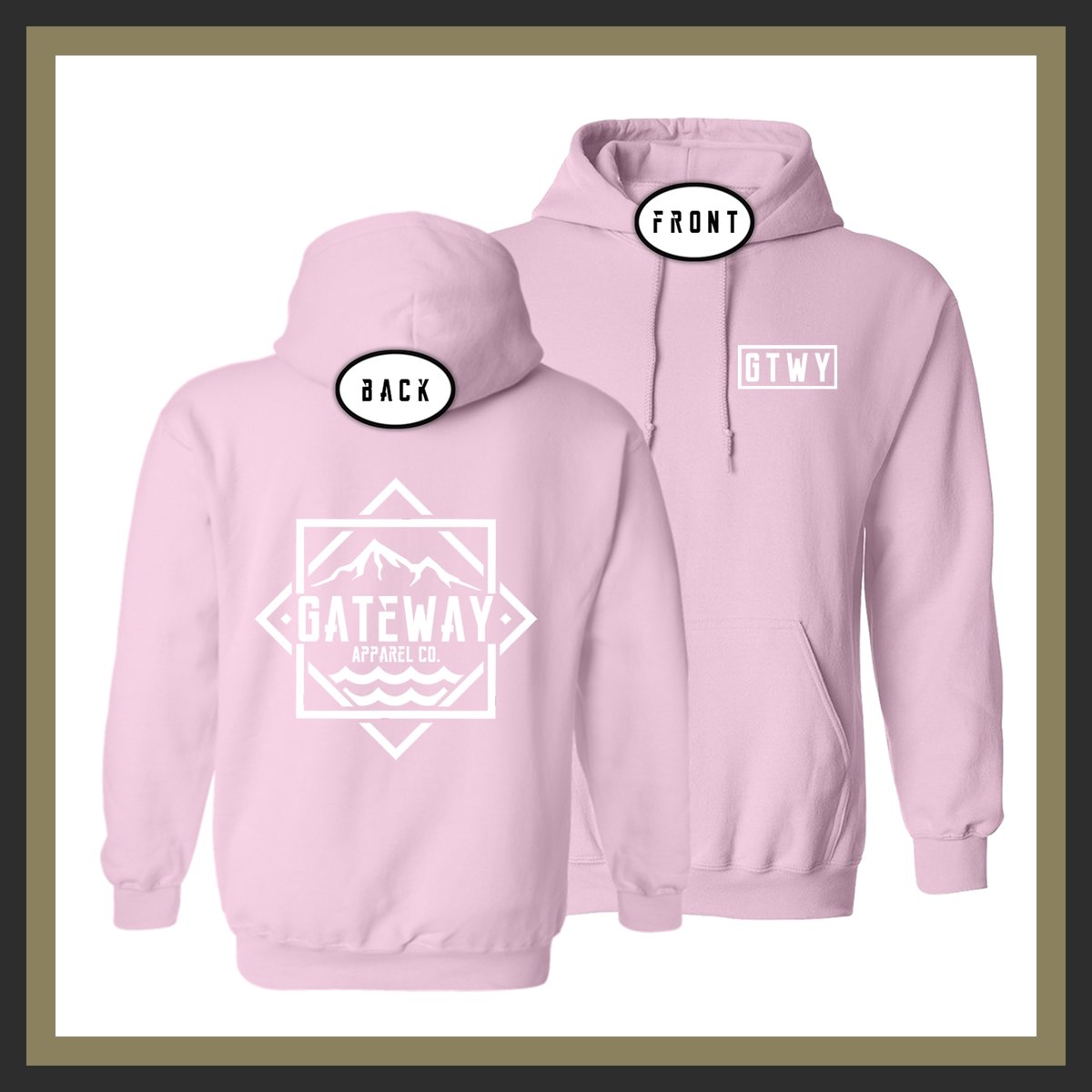 Image of Sea to Sky Light Pink Hoodie