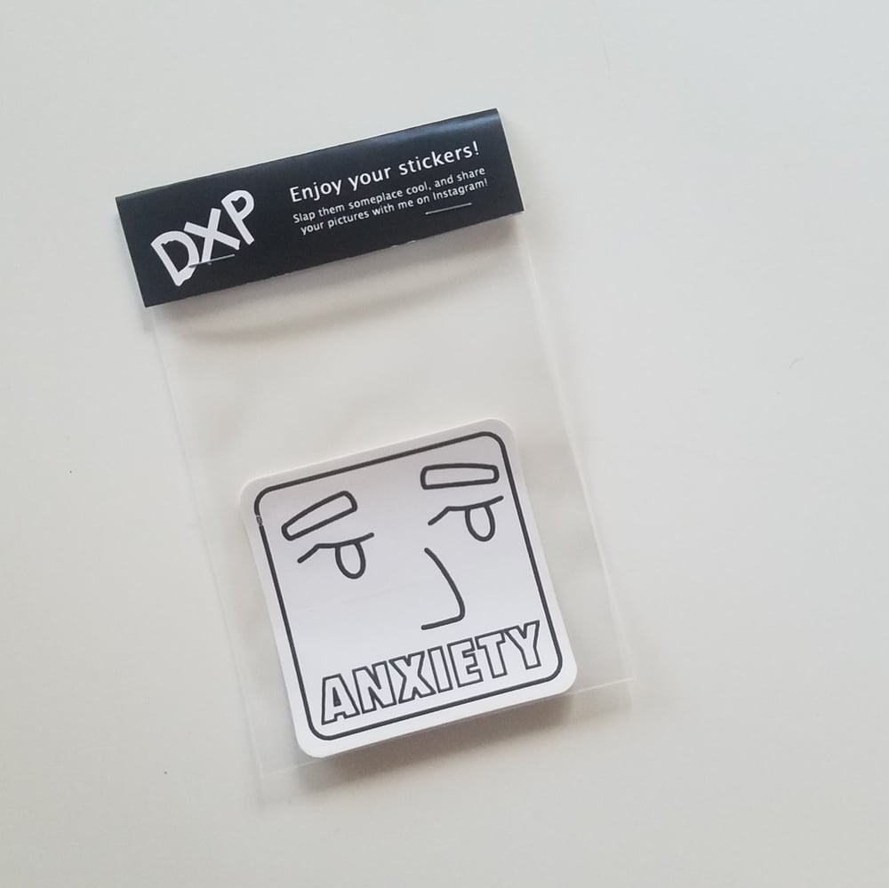 Image of ANXIETY Vinyl Sticker