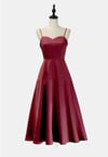 Simple Pretty Tea Length Women Party Dresses,Cross Back Dresses, Stylish Formal Dress