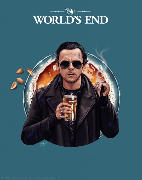 Image of Simon Pegg/The World's End 11x14" (officially licensed)