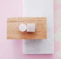 Image 1 of Round and Square Necklace