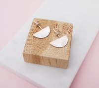 Image 1 of half moon studs