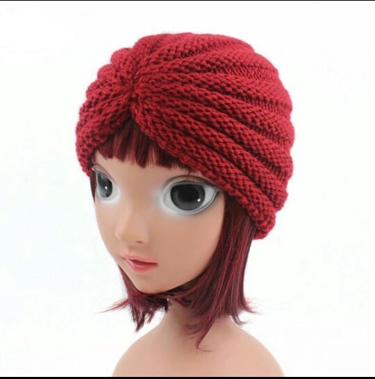 Image of Childrens Premium Stretchy Unisex Crochet Turban Style #2