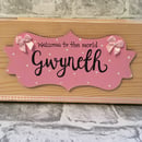 Image 2 of Personalised new baby wooden crate