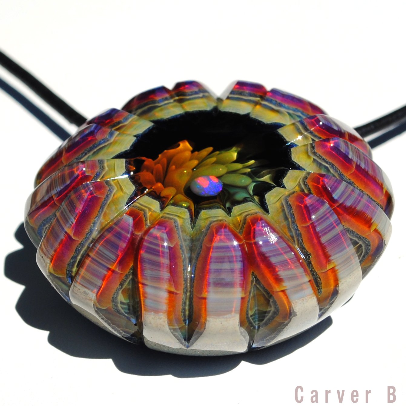 "Dappled Sunlight" - OG Carver Pendant | Andrew Brown Studios Aka Carver B