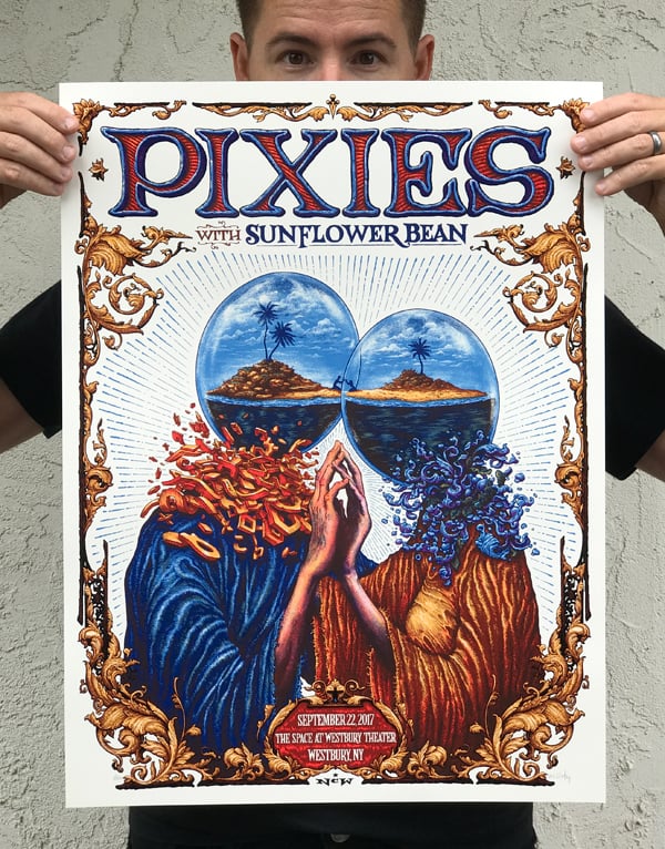 Image of PIXIES gig poster, September 22, 2017 at Westbury Theater, Westbury New York