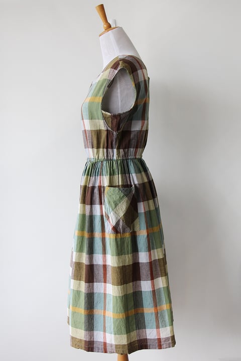 Image of SOLD Pockets Full Of Plaid Dress