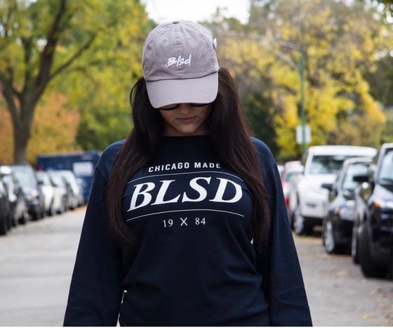 Image of Blsd Long sleeve navy tee
