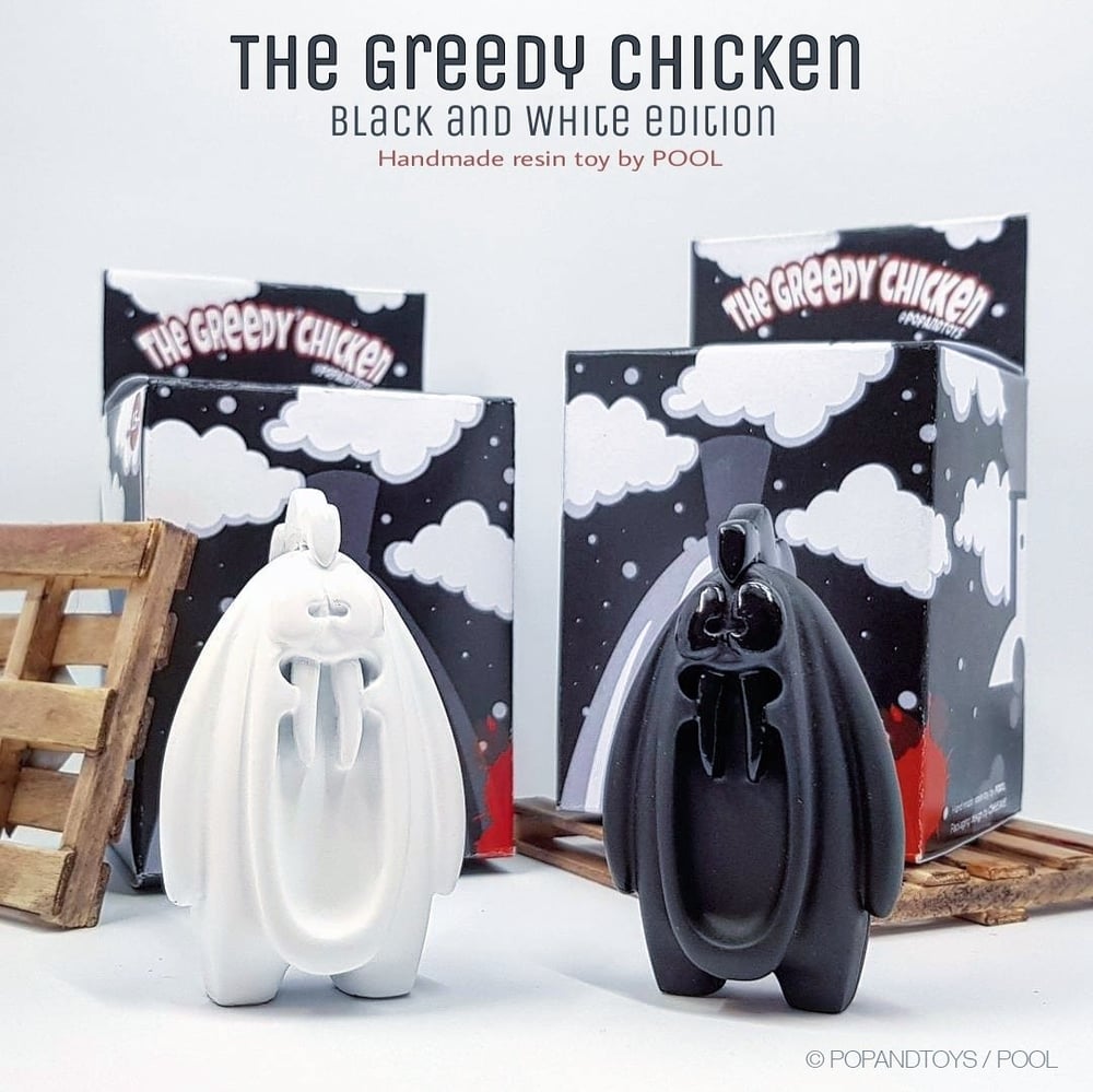 Image of The Greedy Chicken  "Black and white pack" (X2)