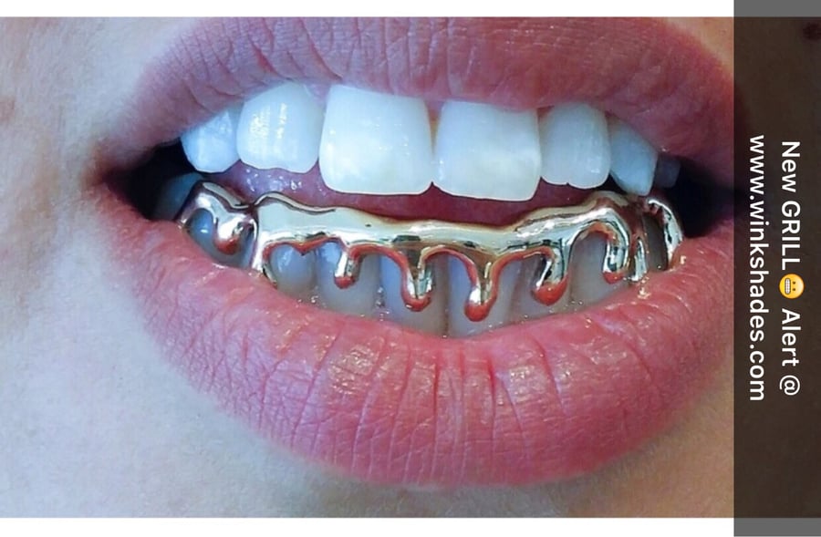 Image of DRIPPED GRILL (bottom grill) gold 