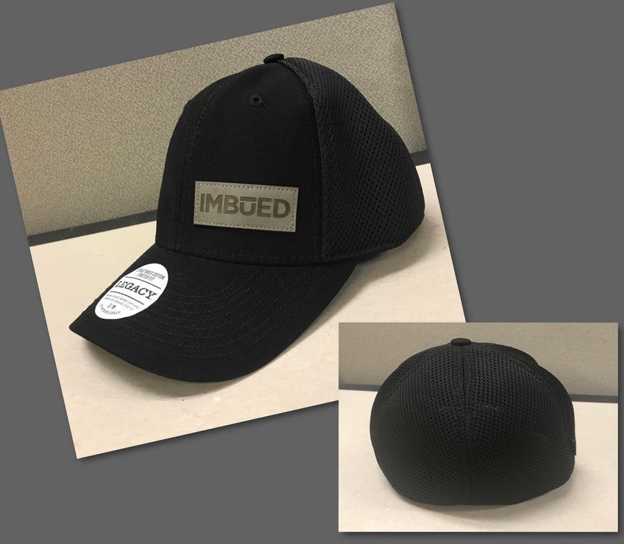 Image of Black/Grey Leather IMBUED Legacy Hats