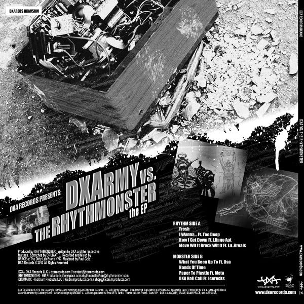 DXA - DXA vs The Rhythmonster EP // 12"