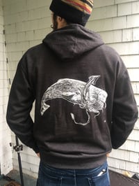 Image 2 of SPERM WHALE SQUID BATTLE T-SHIRT AND HOODIE