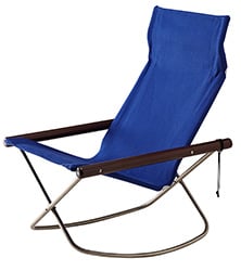 Image of NY Folding Chair X Rocking - Takeshi Nii Nychair X - Brown