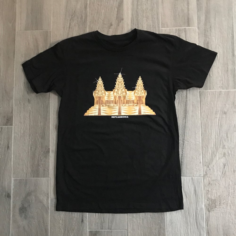 Image of 3D Gold Angkor Wat Tee