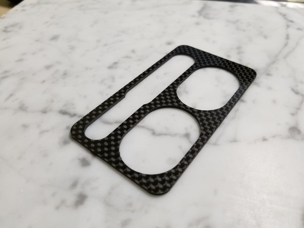 Image of Custom Text Carbon Fiber Touchpad bezel