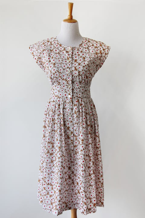 Image of SOLD Flower Field Eyelet Cotton Dress