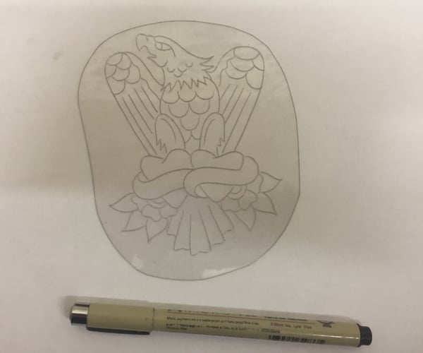 Image of Pat Martynuik eagle hearts acetate
