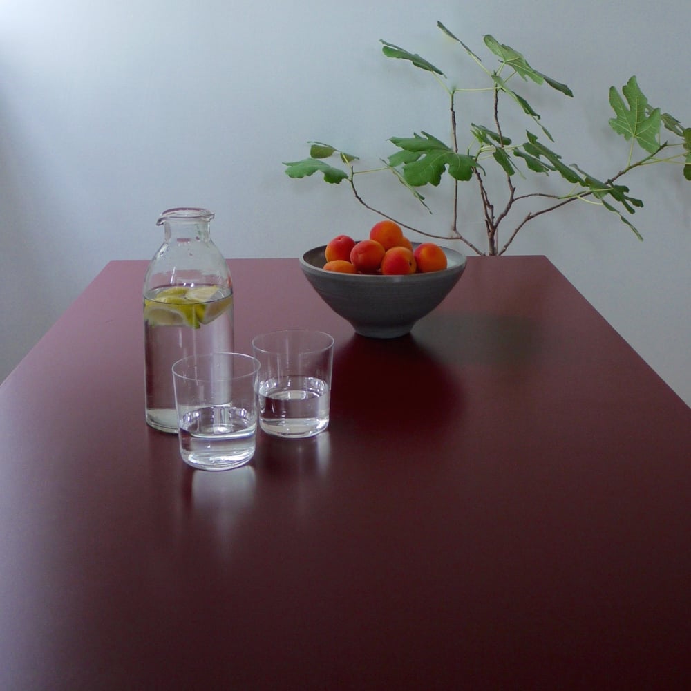 Colour Play Dining Table in Beetroot / &New Modern British Furniture