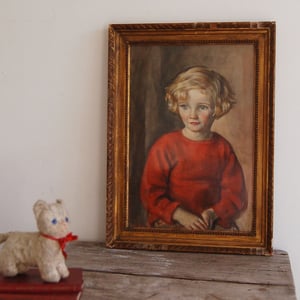 Image of 1930's Portrait of a Young Girl