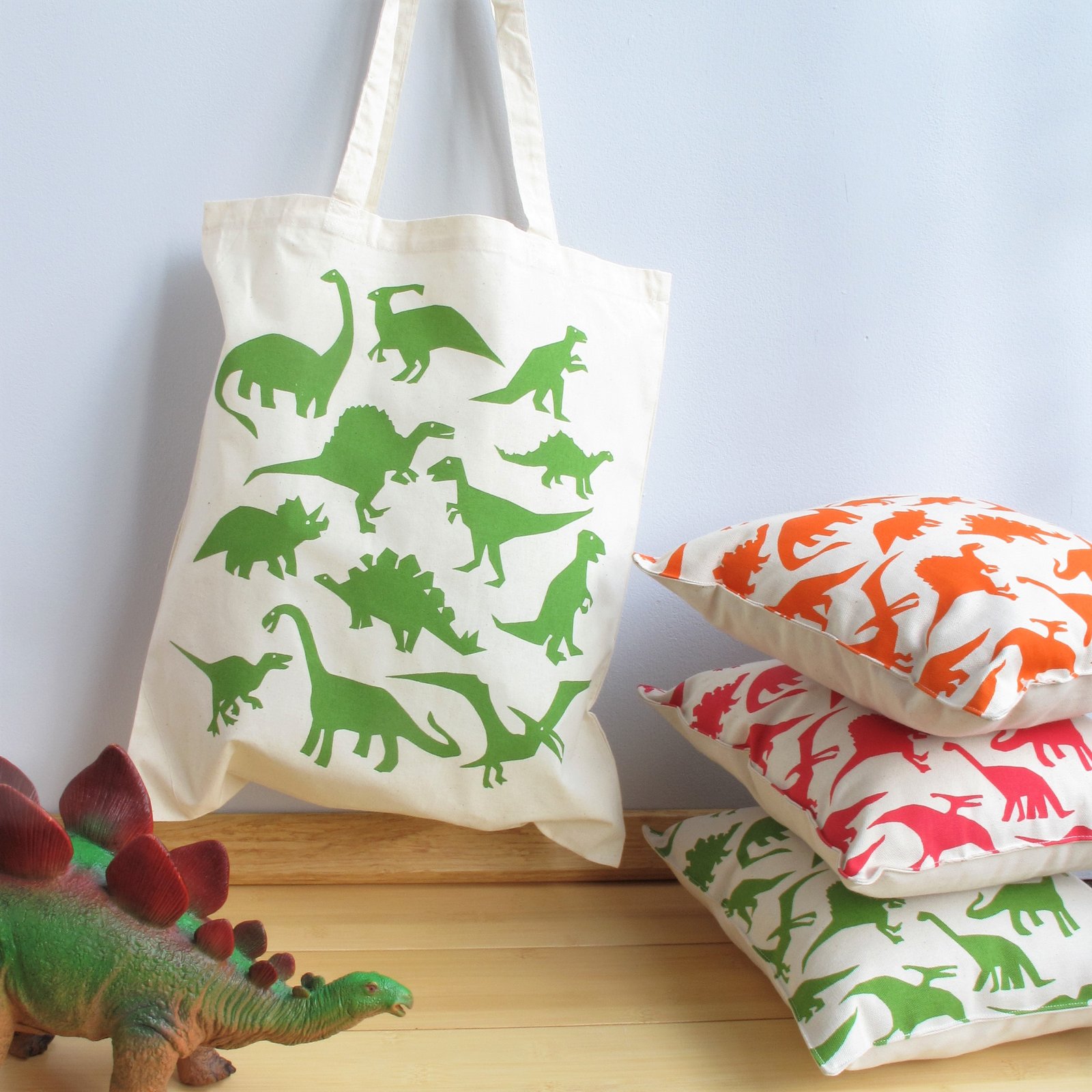 dinosaur tote bag