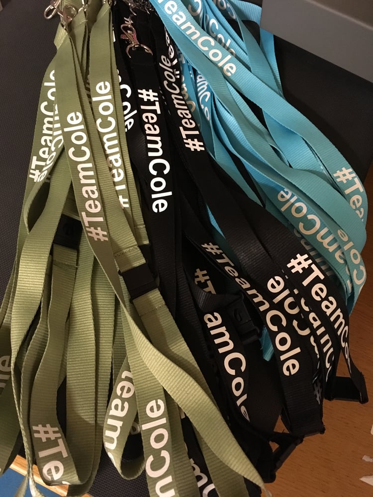 Image of #TeamCole Lanyards