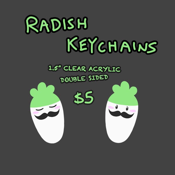 Image of Radish Keychains [1 IN STOCK]