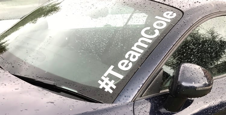 Image of #TeamCole Sticker