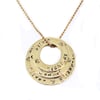 "Circle of Love" Stack 9k gold Necklace