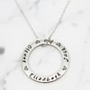 Personalised Large Circle of Love Necklace