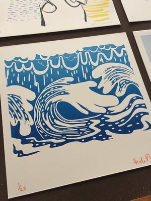 Image of A Bigger Wave : original editioned print by Heidi Plant