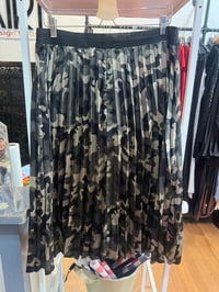 Image 1 of camo pleated skirt 