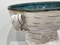 Image 2 of Ceramic Birch Pedestal Bowl- Lenore Lampi